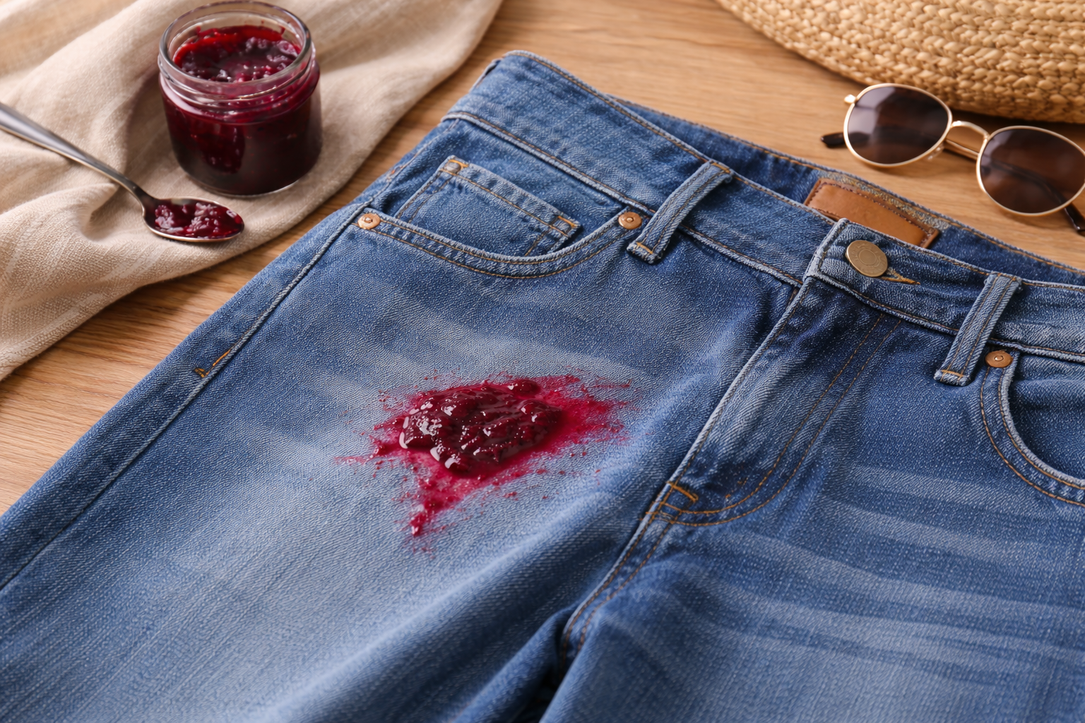 Как отстирать варенье с одежды